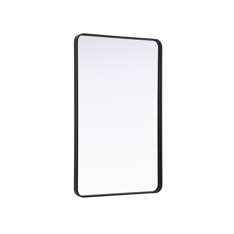 Erath Contour Metal Mirror, 48" x 30", Black