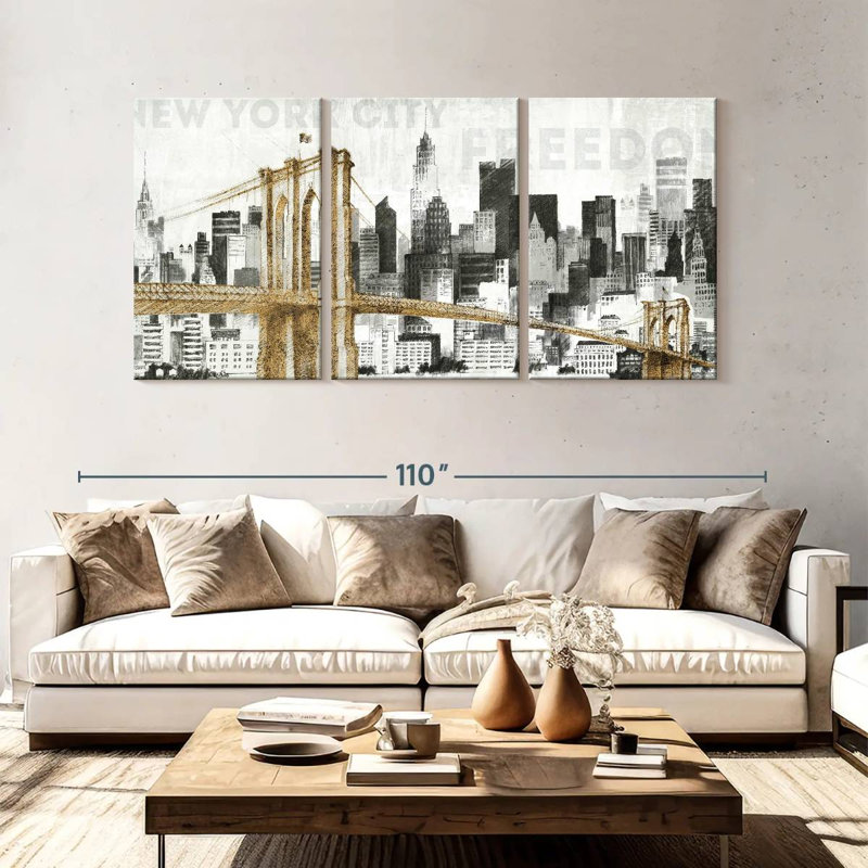 Senne, New York, horizon I, H 45 po x l 92 po