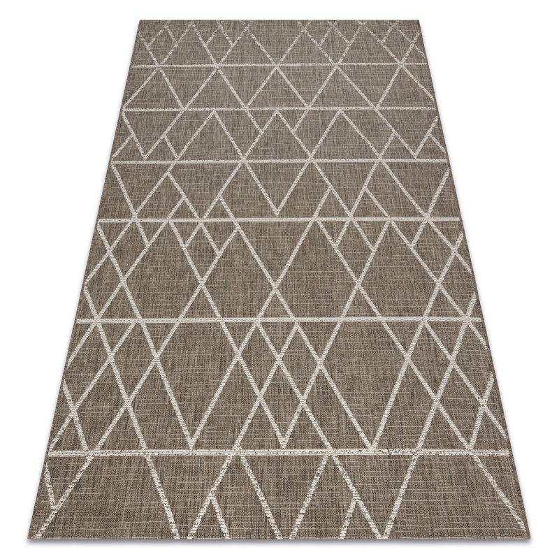 Toughkenamon Geometric Indoor / Outdoor Area Rug, Rectangle 60 x 110cm