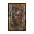 Toile encadrée de bois rustique foncé sélectionné