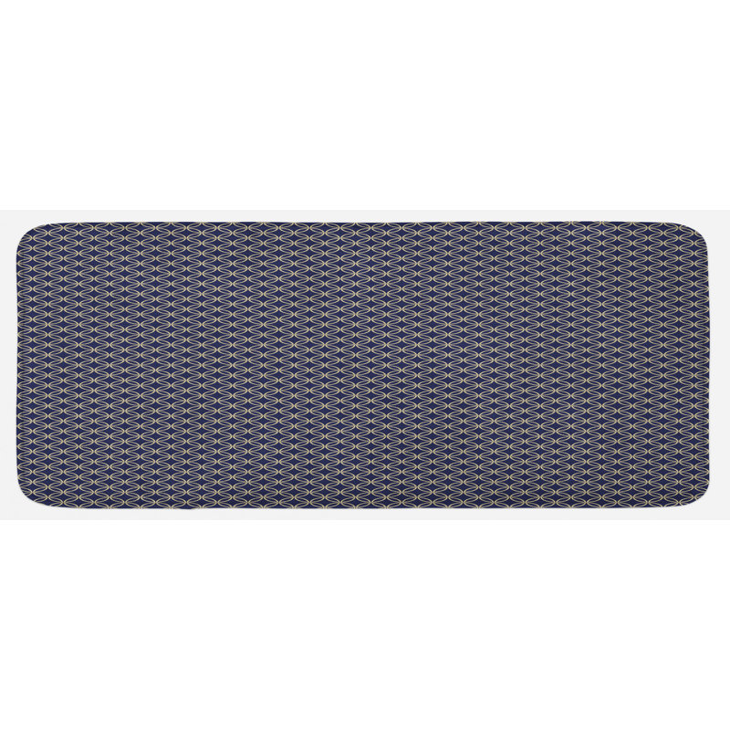 Tapis de cuisine oriental et oriental en forme d'anneau