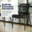 Chaise d'appoint commerciale sans accoudoirs avec structure en acier