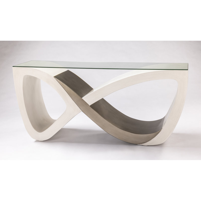 69'' W Glass Console Table