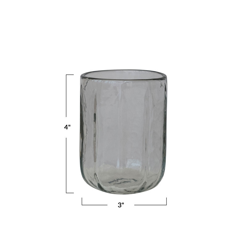 Verre à boire rond soufflé à la main