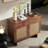 Modern Solid Wood Storage Cabinet-345581290