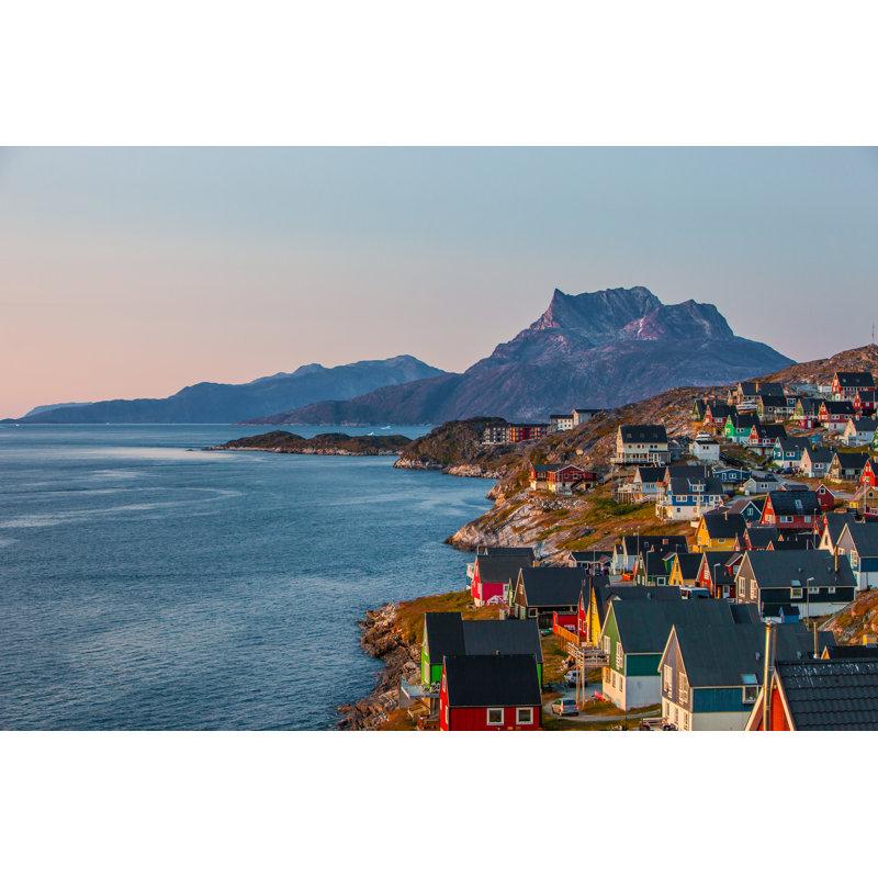 Lochlan Nuuk Coast Greenland - Wrapped Canvas Print, 30cm H x 46cm W x 3.8cm D