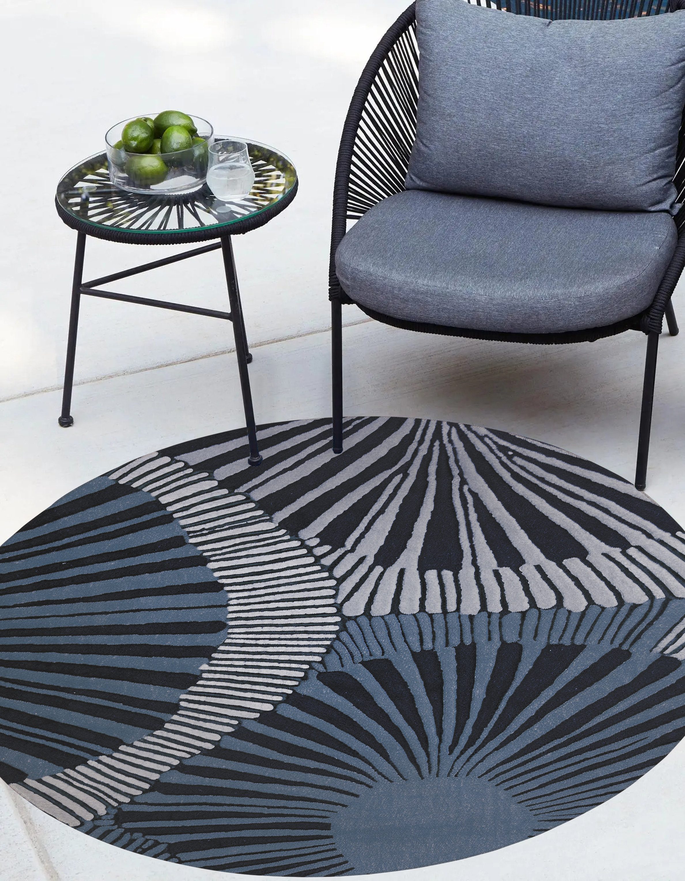 Bayou Breeze ZEIGER BLUE Outdoor Rug By Marina Gutierrez - Wayfair Canada