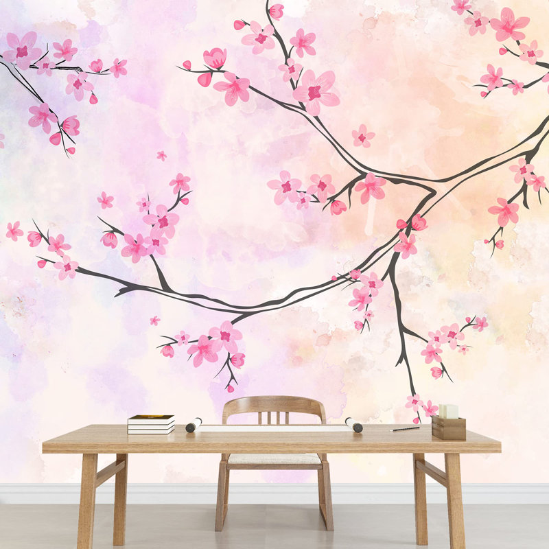 Murale florale, L 100 po x l 144 po