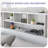 Rounded-Edge Bookcase Headboard with LED Lighting & Built-In Charging Station, King-1958409763-1958409767