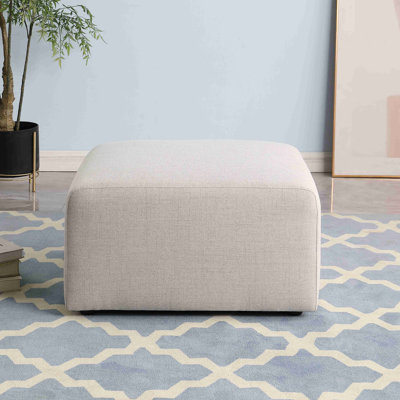 Canapé-repose-pieds, sans assemblage, tissu chenille
