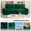 Grand canapé-lit escamotable de 73,2 po, canapé-lit convertible 3 en 1, causeuse multifonctionnelle en velours, vert-1169573948