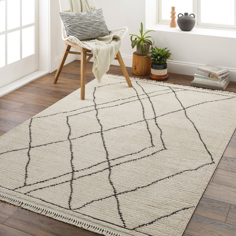 Tapis marocain Khamyla Hugo, Rectangle 8 pi x 10 pi