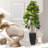 72'' Faux Fiddle Leaf Fig Tree in Metal Planter-86934551