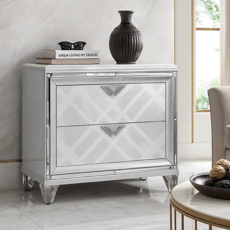 Table de chevet en bois massif Maysea