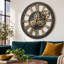 Solid Wood Skeleton Wall Clock-1556344456