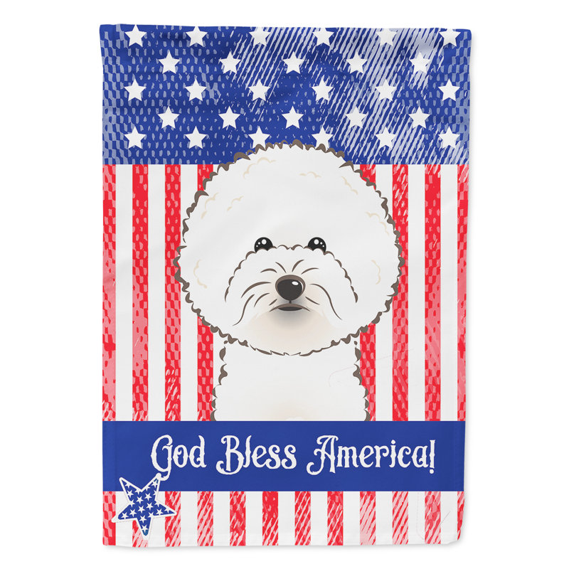 Drapeau de jardin Leighanne, Bichon frisé