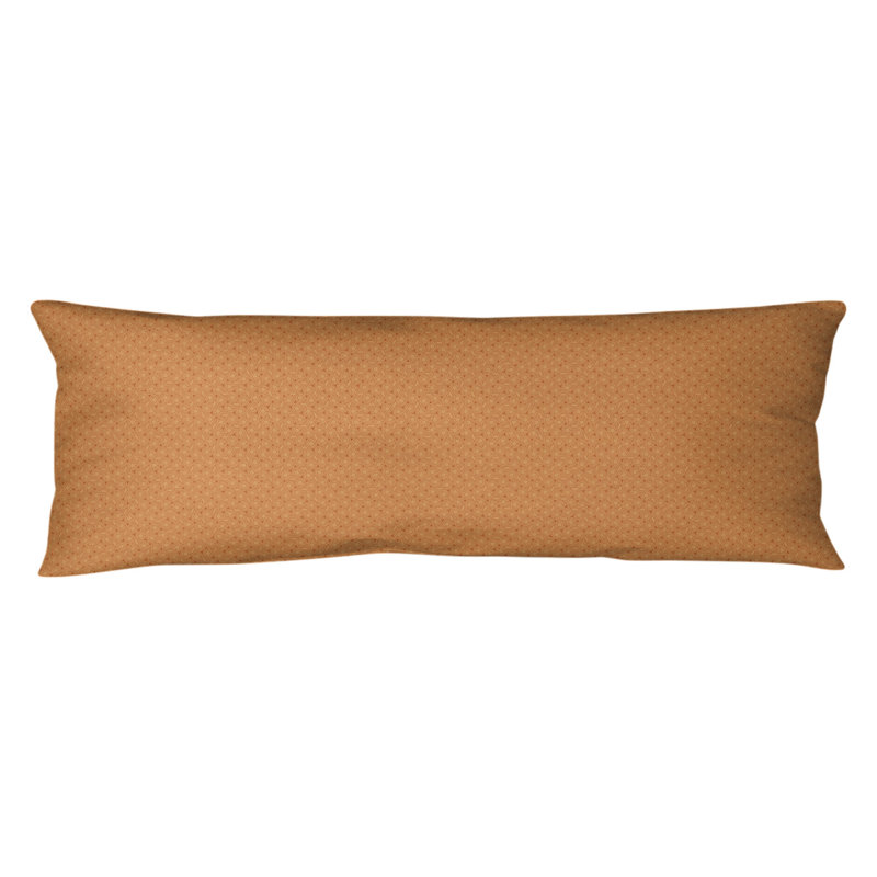 Oreiller pour le corps en polyester Katelyn Elizabeth, Treillis hexagonal, Orange
