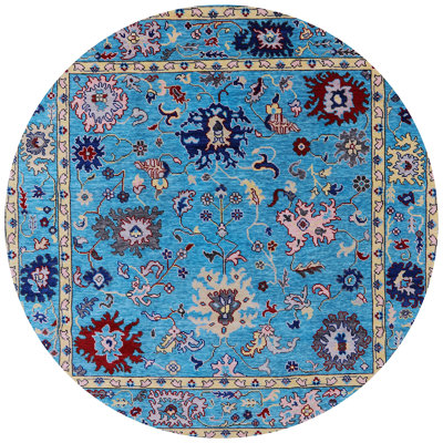 Tapis oriental bleu / rouge / jaune Hansboro