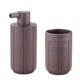KUA Bathroom Accessory Set - Micro Chip (grey)