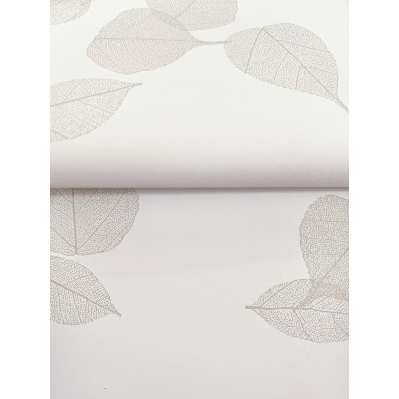 Papier peint feuilles de gula, Blanc