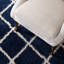 Tapis blanc / bleu marine Audwen-1925593536