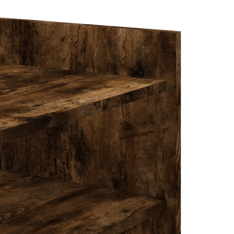Arfath Coffee Table with Storage, 50cm H x 80cm L x 50cm W, Smoked Oak