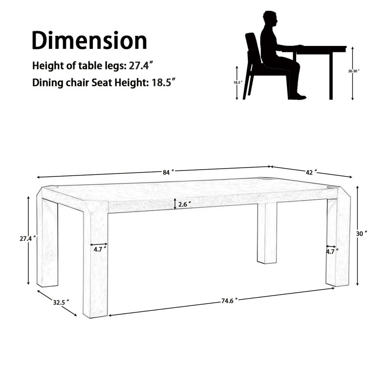 Arton Rectangular 72" L x 42" W