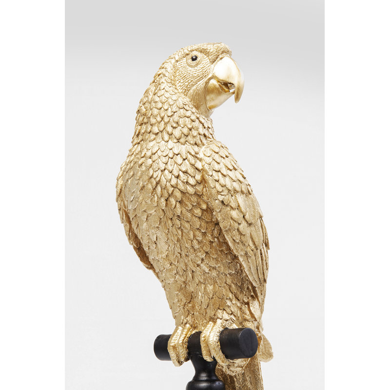 Deco Figurine Parrot 116cm, Gold