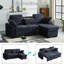 Canapé modulaire multi-fonctionnel, canapé-lit extensible avec plateau porte-gobelets et chaise de rangement-785069824