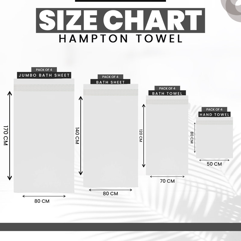 Midweight Bath Towel, Bath Towel - 4 Pack, White