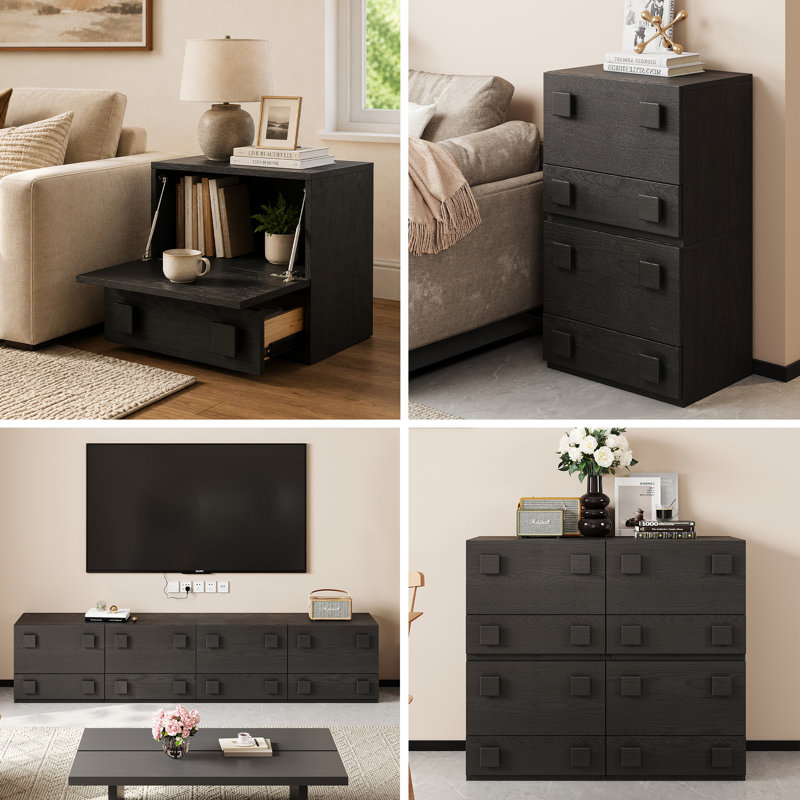 Multi-combination 22.8'' cabinet（one piece）, Black