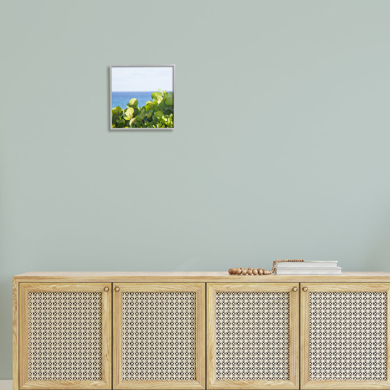 Plantes luxuriantes au loin, H 12 po x l 12 po x P 1,5 po, gris