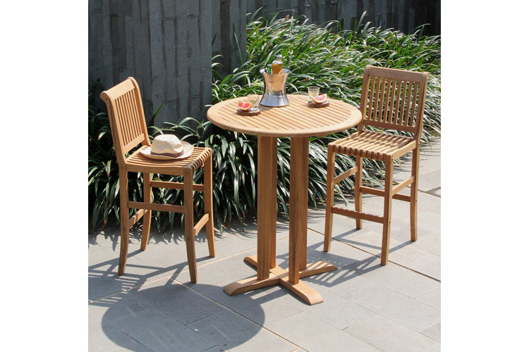 Jo Round 2 - Person Teak Outdoor Dining Set