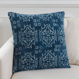 Rez Ikat Cotton Reversible Throw Pillow