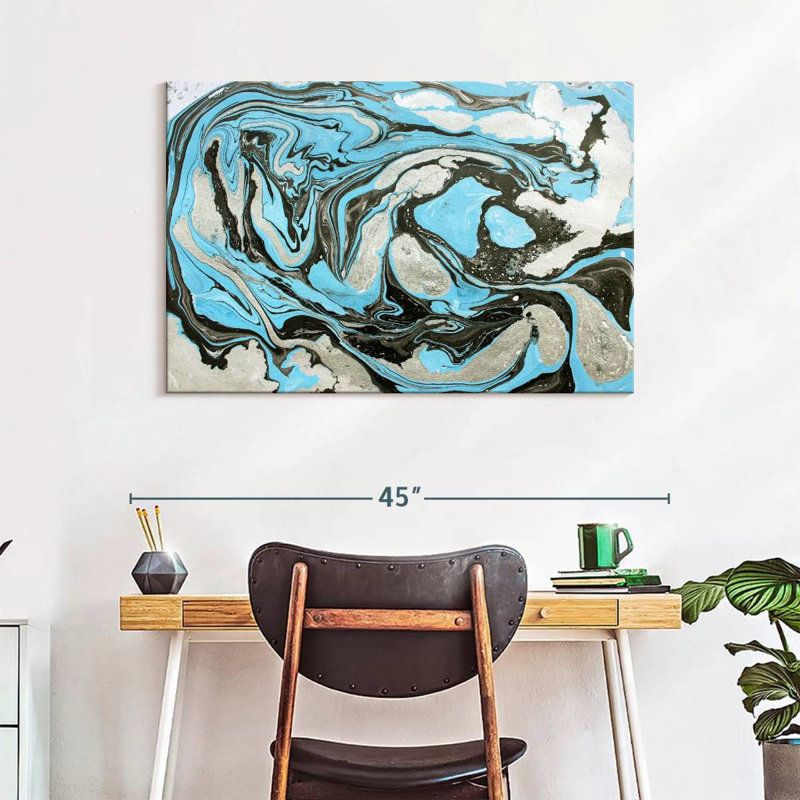 Avery Abstract Ink, 26" H x 39" W