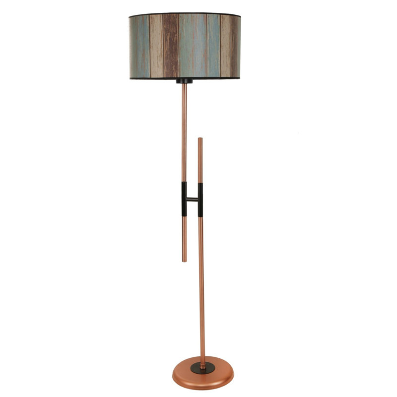 Lampe sur pied 65 po Djako, Or rose
