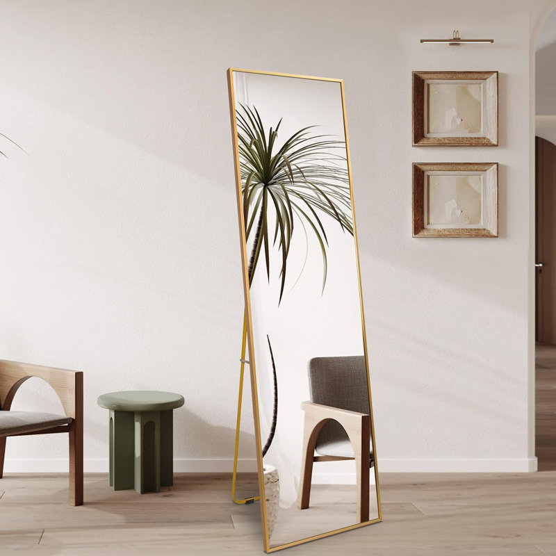 Aluminium Rectangle Mirror, Gold