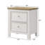 Table de chevet contemporaine à deux tiroirs 1pc