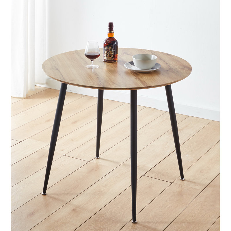 Antigua Round Metal Base Dining Table