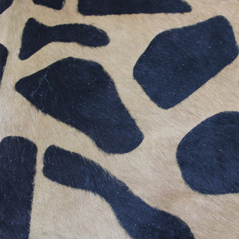 Giraffe Print Cowhide Rug
