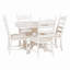 Ensemble de salle à manger extensible 5 pièces avec table de salle à manger extensible ronde Roane et 4 chaises rembourrées Roane-2033084708-2033084709-2033084711