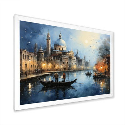 " Teal Canal Urban Venice Charcoal "