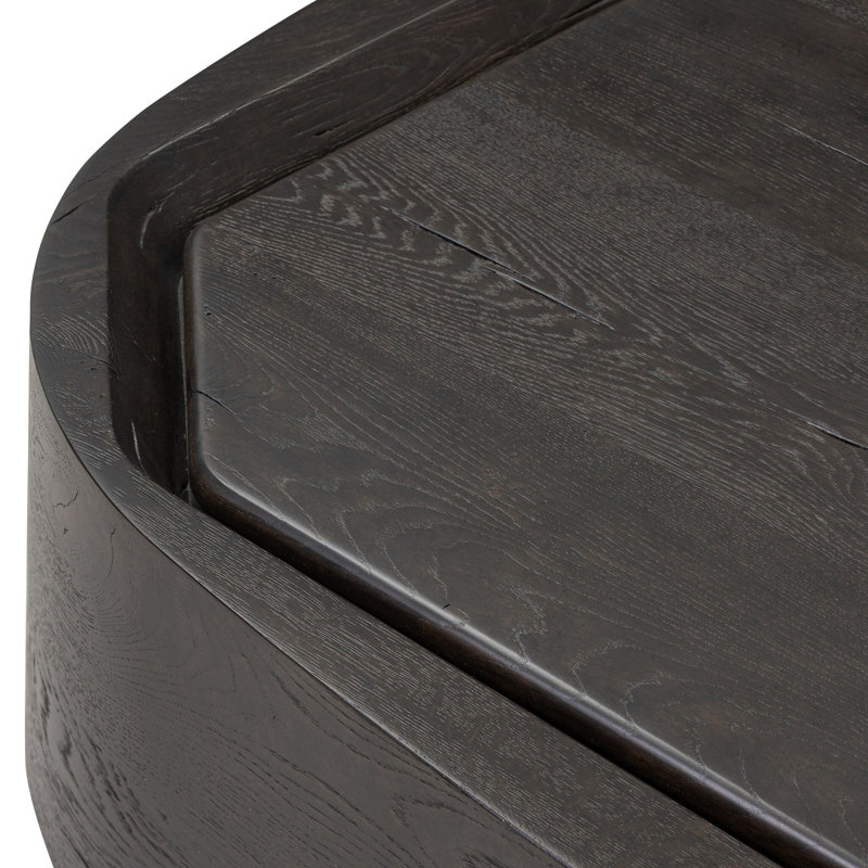 Leandro Coffee Table-Natural Reclaimed French Oak, Dark Espresso Reclaimed French Oak