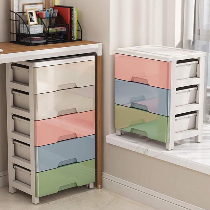 Storage Cart With 5 Drawers, Multi-Functional Cart With Wheels, 5-Layer Rolling Storage Cart Organizer, Suitable For Home Office Dormitory Classroom, (Rainbow)