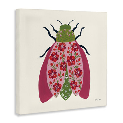 Blooming Beetle Canvas Wall Art by Yvette St. Amant
