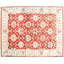 Tapis traditionnel en laine rouge/ivoire, noué à la main et à motif floral (8 pi x 10 pi et 9 pi x 12 pi)