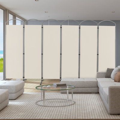 Anayiah 221 cm W x 188 cm H Iron Folding Room Divider
