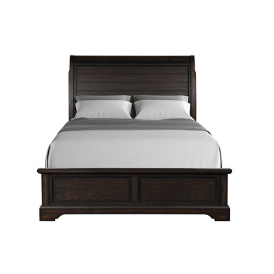 Exquisite Traditional Sleigh Bed Crafted With High - Quality Woods For A Timeless Bedroom Centerpiece