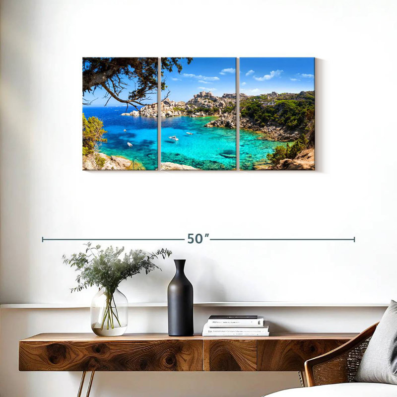 Gillard, île de la Sardaigne, H 18 po x l 38 po