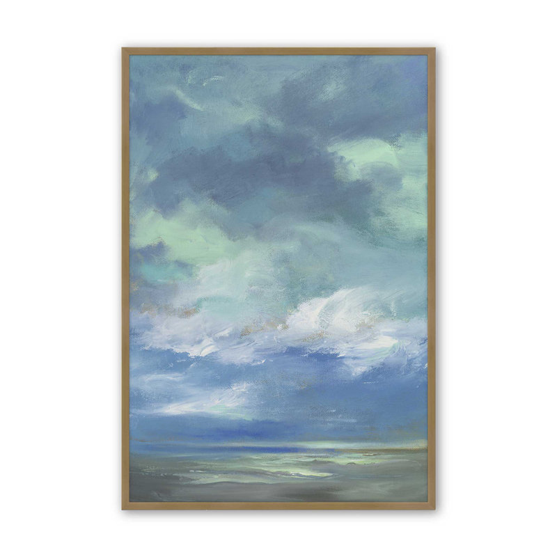 Luminscent Dusk II, Cadre ouvert à coins ouverts, or brossé, H 15,25 po x l 12,25 po